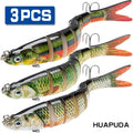 3 Pieces Realistic Freshwater and Saltwater Fishing Lures