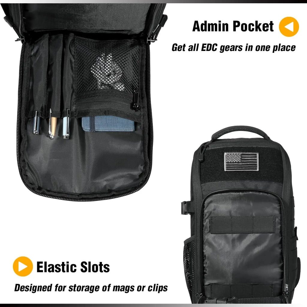 Military Shoulder Bag with Sling for Concealed Carry
