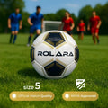 Gold Series NFHS Approved Thermal Bonded Korean PU Leather Professional Match Soccer Ball Size 5
