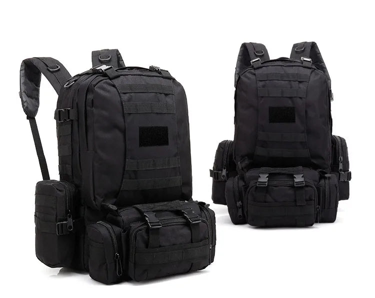 Men's Large Capacity 55L Backpack Tactical Backpack Outdoor Hiking Climbing Army Rucksacks Waterproof Camping Bags
