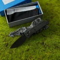 G10 handle S30V one-handed quick-opening folding knife, outdoor camping multifunctional equipment, gifts for men and women.