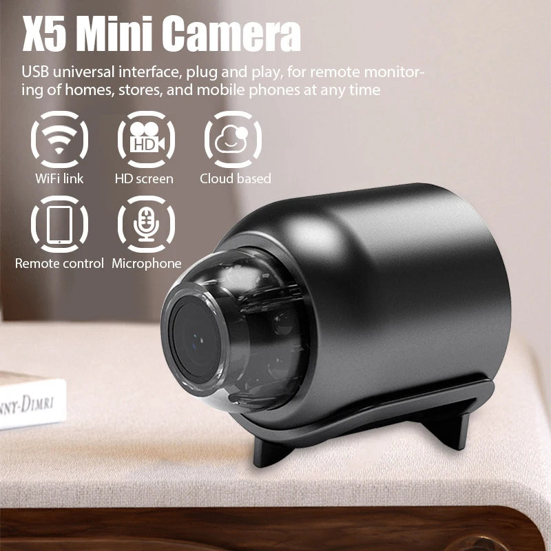 Mini Camera 1080P Clear Night Vision Lightweight Portable Premium Cams Motion Detection Wireless Surveillance Protection Camera from China