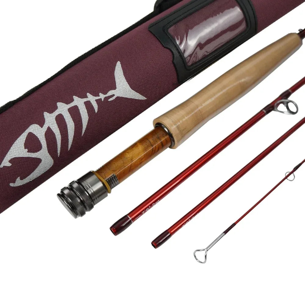 Aventik IM12 Japan Toray 46T Fly Rod 7'6'' 8'0'' 8'6'' 4sec Fast Action Super Compact Freshwater Trout Fly Fishing Rod with T1 from China