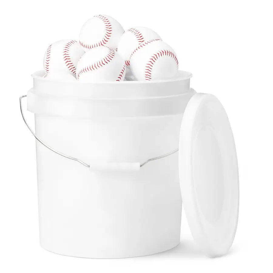 Bucket of Practice Baseballs, 24 Count, Regulation Size 9inch, Youth League