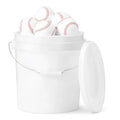 Bucket of Practice Baseballs, 24 Count, Regulation Size 9inch, Youth League