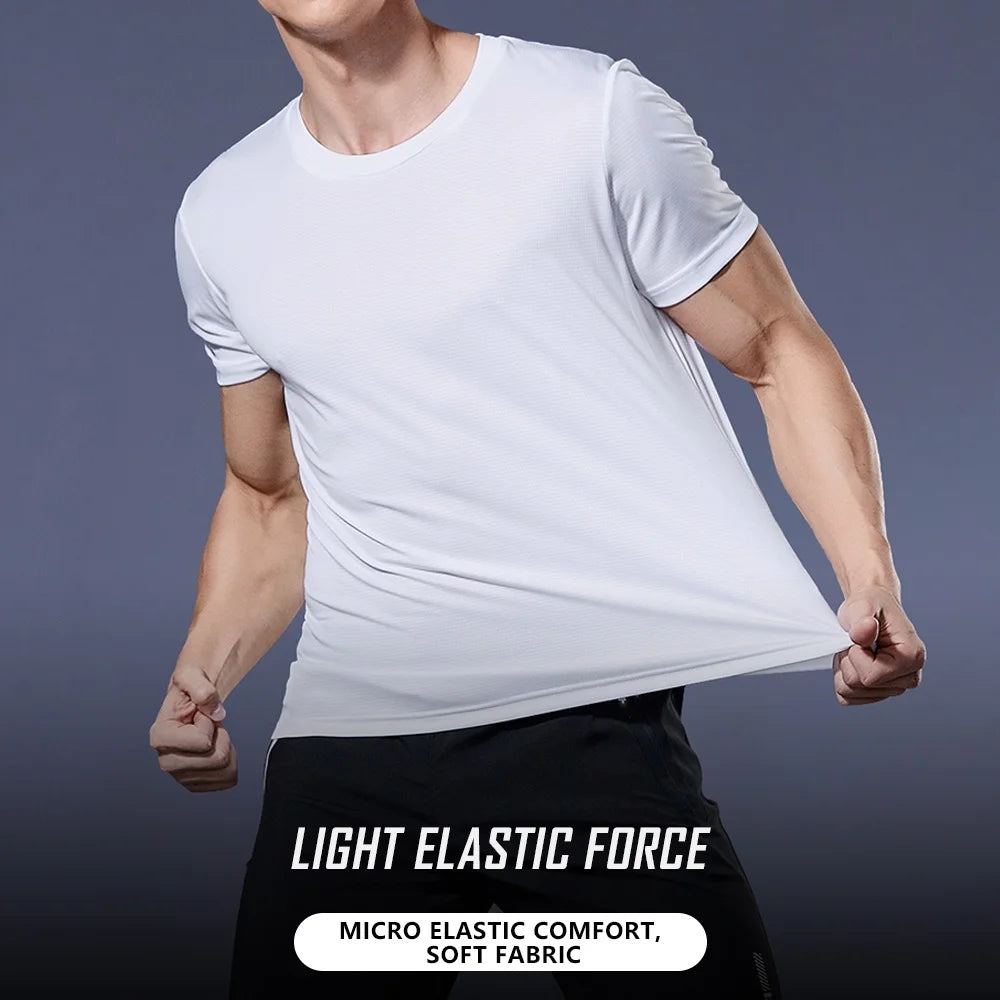 Men's Quick Dry Short Sleeve Round Neck Lightweight T-Shirt