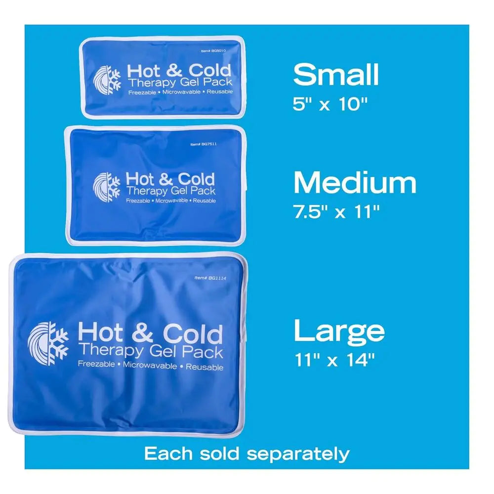 Flexible Reusable Hot and Cold Therapy Cooling Gel Pad (11x14 Inches)