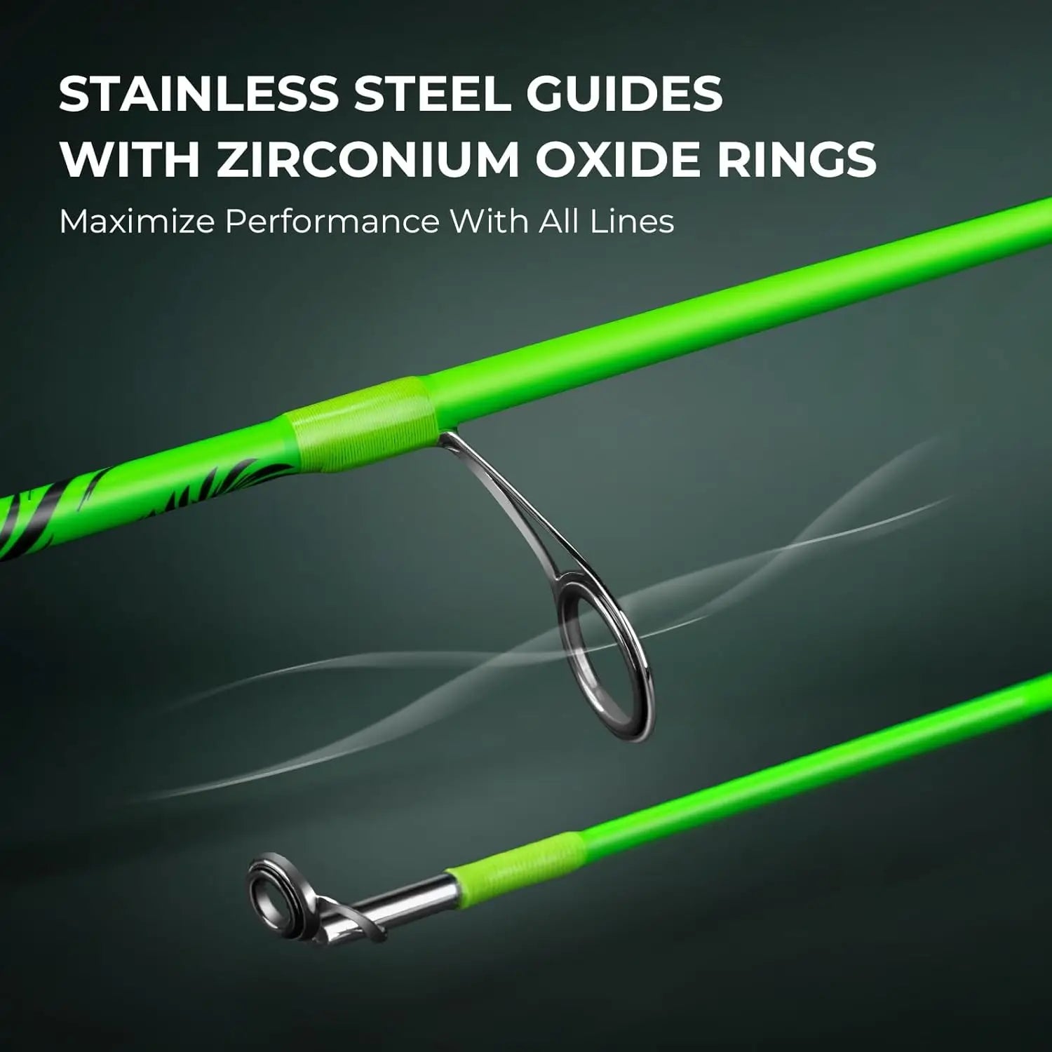 Dual-tip Fishing Rod & Reel Combo with IM6 Graphite, KastFlex Tech, Rubber Cork Handle, 11 Models