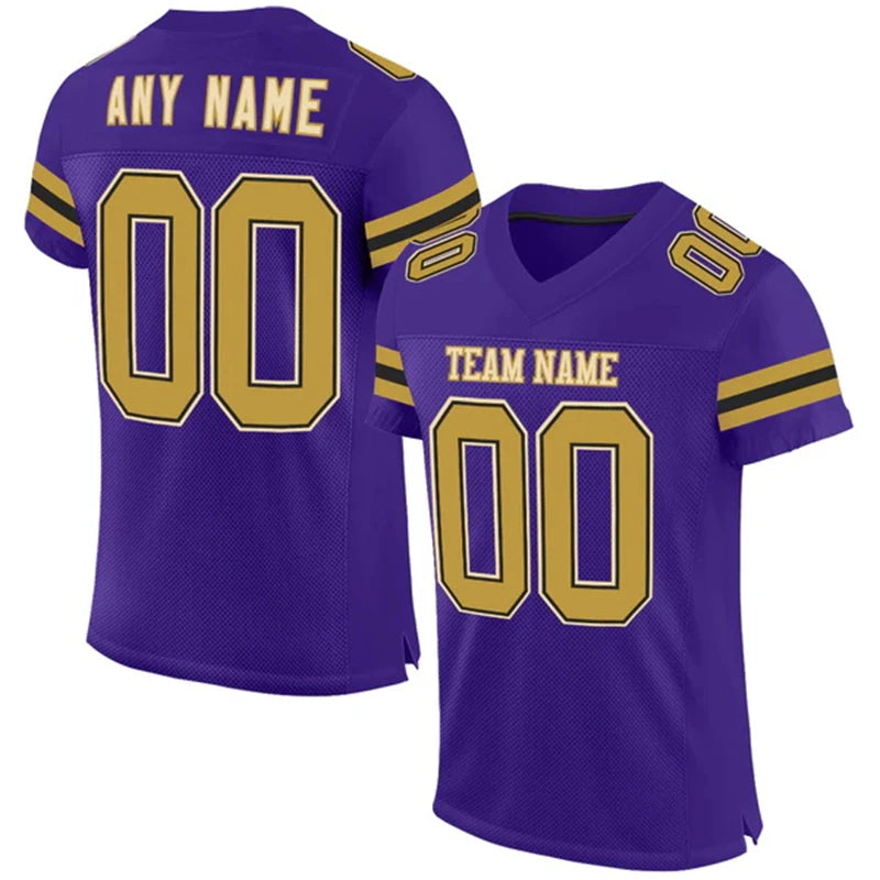 Jersey with Custom Team Name Your Name and Number Classic Color V-neck Short Sleeve