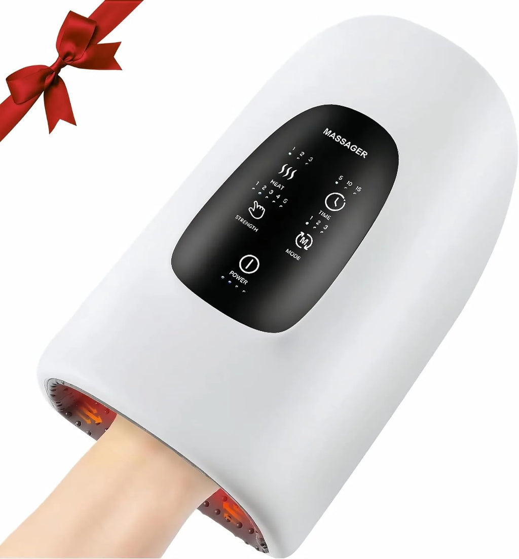 Wireless 3 Modes Airbag Hot Compress Hand Massager Air Compression Vibration Massage of Finger Palm