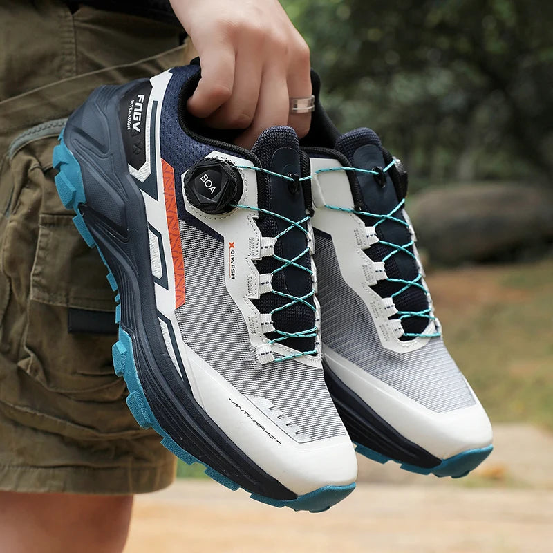 Men's Running Shoes 2025 New Breathe Mesh Outdoor Off Road Hiking Shoes Cushioning from China