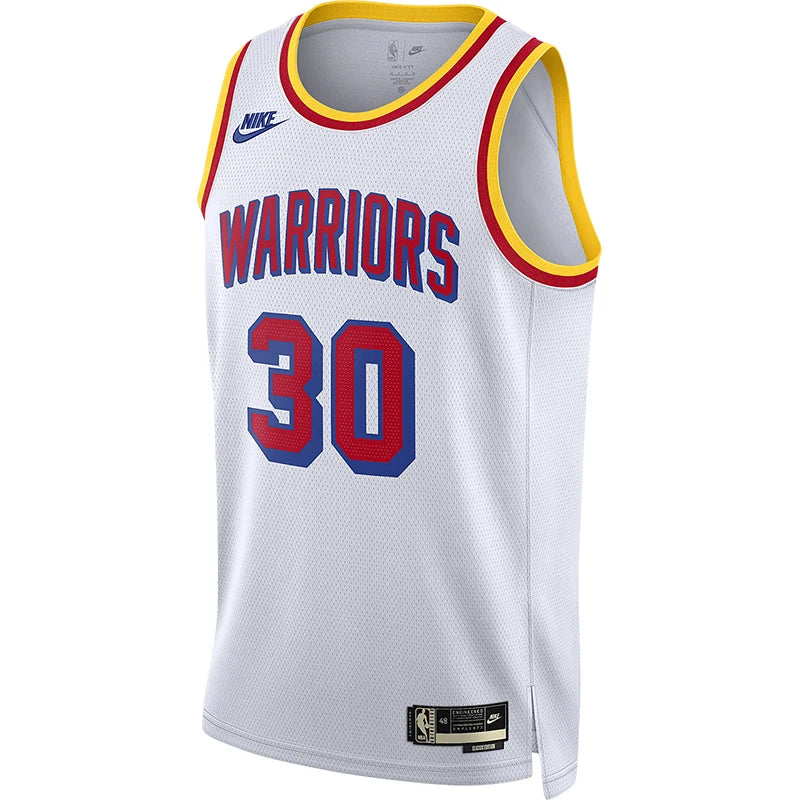 Nike Official Authentic NBA Golden State Warriors (#30 Curry) Men's Basketball Jersey