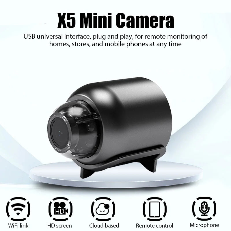 Mini Camera 1080P Clear Night Vision Lightweight Portable Premium Cams Motion Detection Wireless Surveillance Protection Camera from China