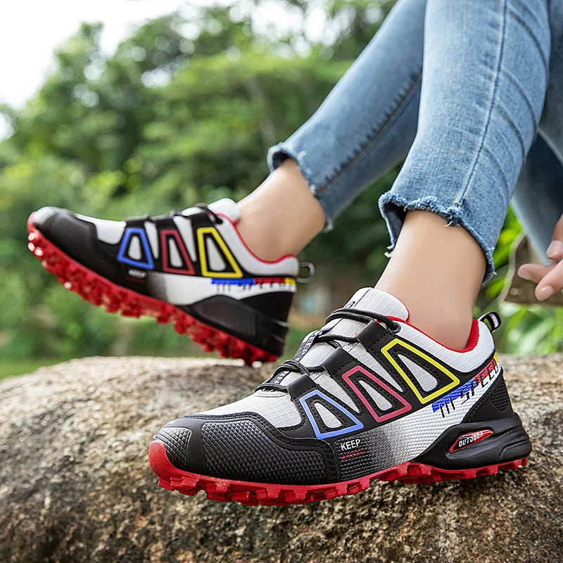 Women's Waterproof Hiking Shoes Outdoor Sports Shoes Women's Walking Travel Sports Shoes Bicycle Sports Shoes from China