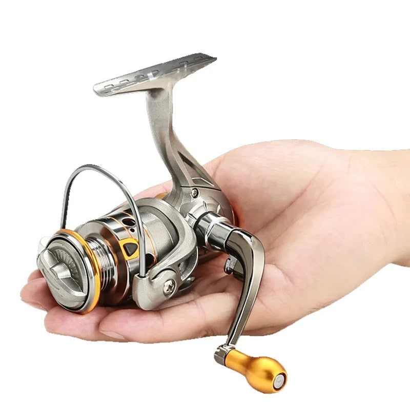 Mini DC150 Series Super Powerful 12+1BB Spinning Fishing Reel 5.2:1 Gear Ratio Metal Mini Durable Fishing Coil Baitcasting Reel from China