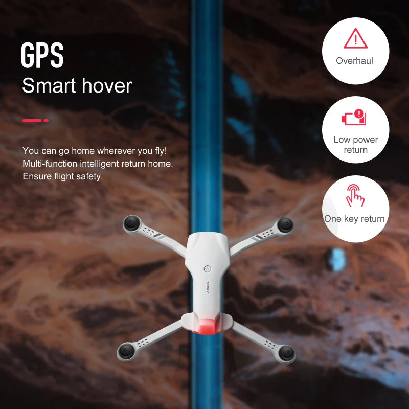 Drone GPS 6K HD Dual Camera Wide-Angle Obstacle Avoidance Aerial UAV