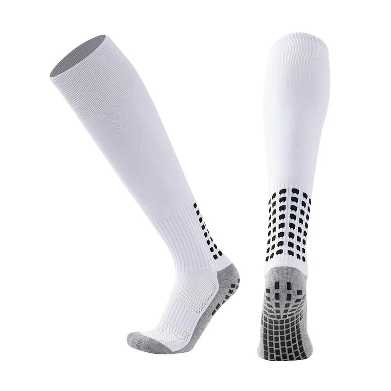 1 Pair Men's Soccer Socks Anti Slip Knee Socks Non Slip Grip Pads for Football Basketball Sports Grip Socks from China
