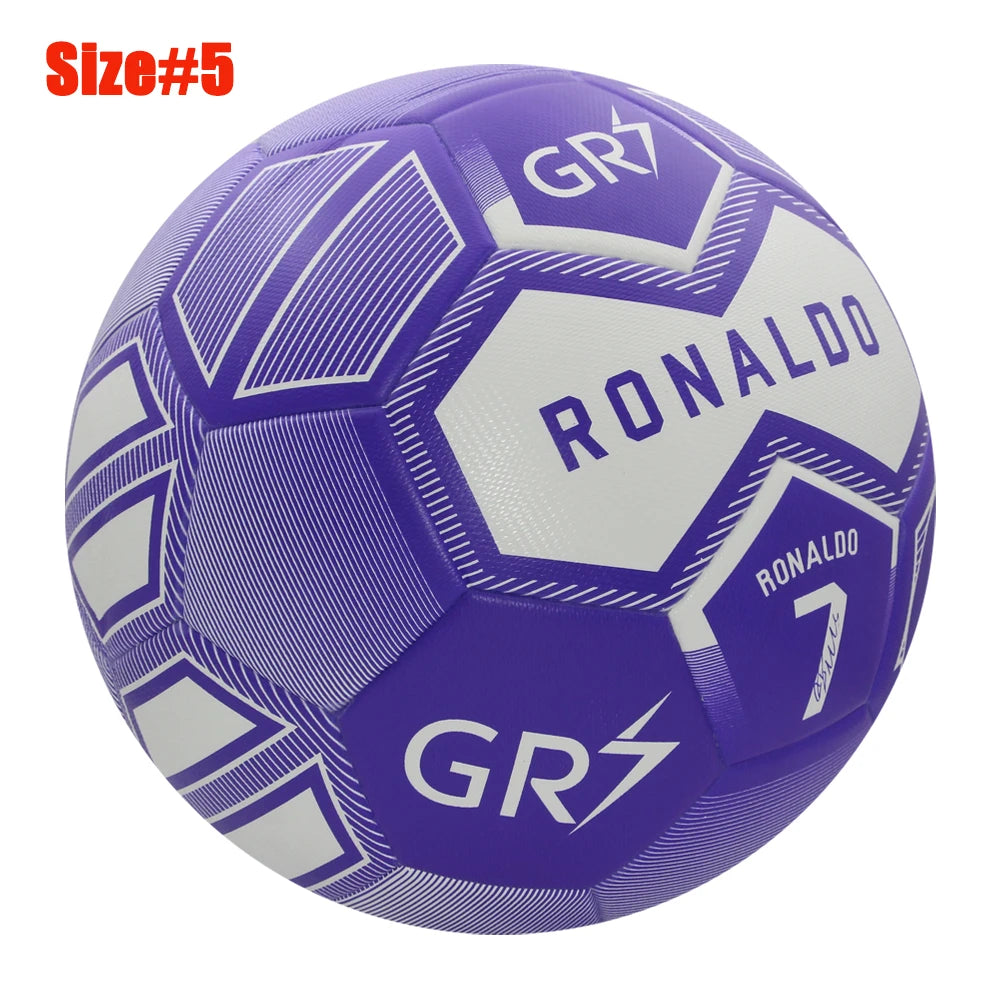 New Soccer Ball Official Size 5 PU Material High Quality Grass Outdoor Team Match Game Football Training Seamless from China