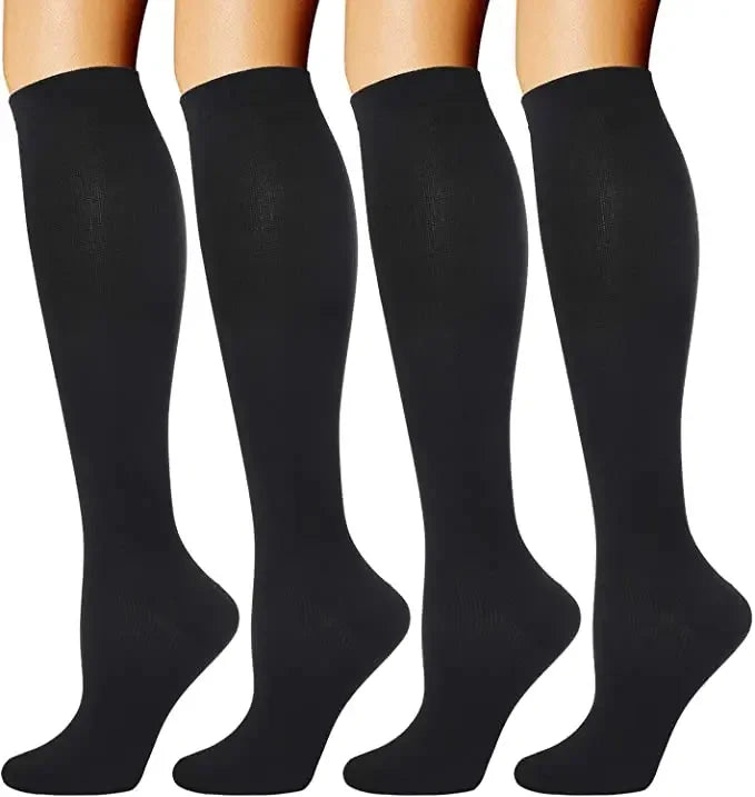 4 Pairs/Pack Compression Socks High Sports Socks