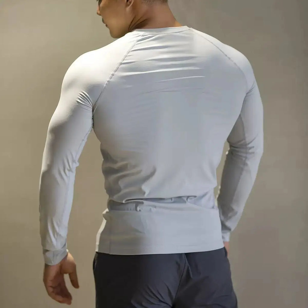 Men Long Sleeve Compression Fitness Tight Quick Dry T-Shirt