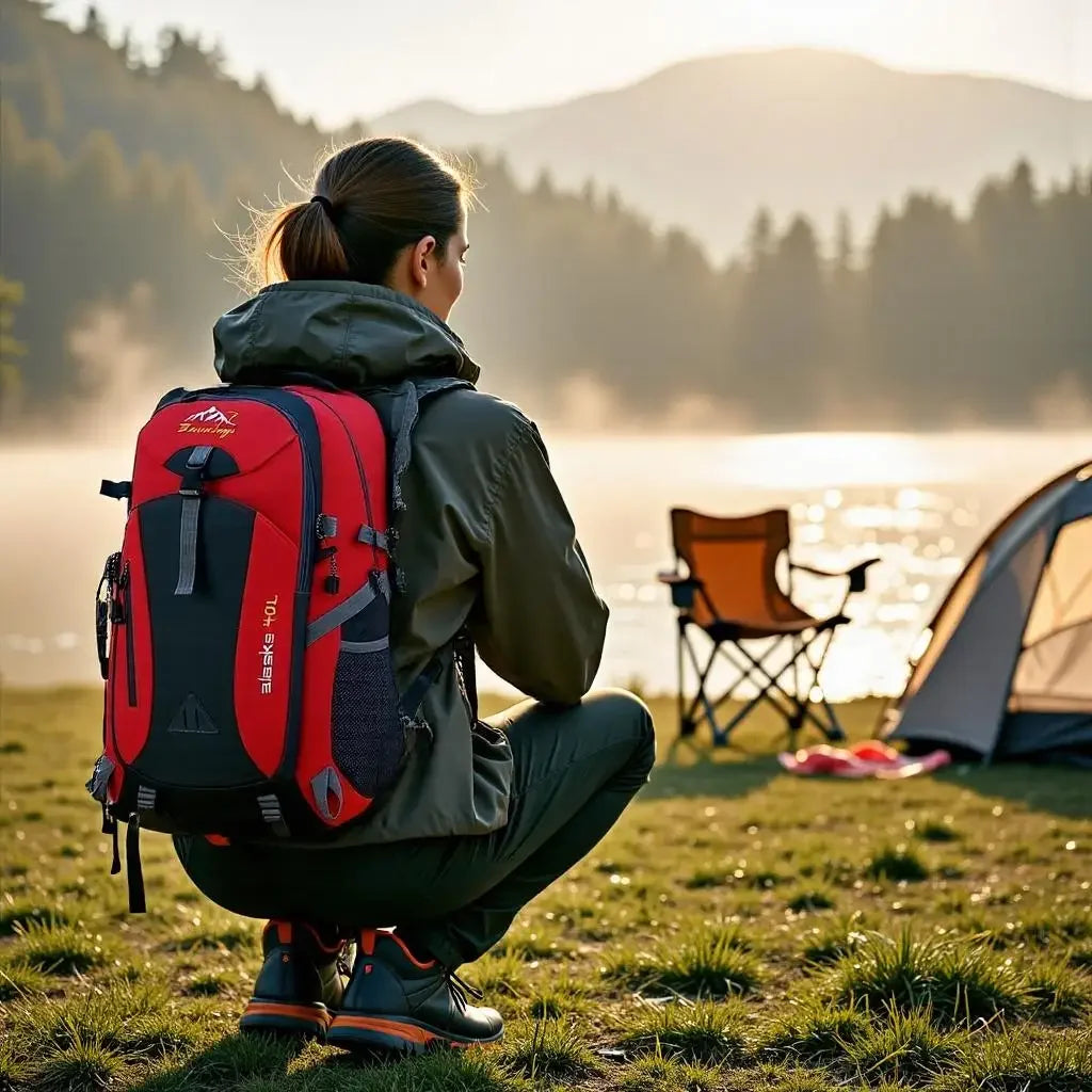 Lightweight 40L Hiking Large Capacity Daypack Backpack For Men And Women