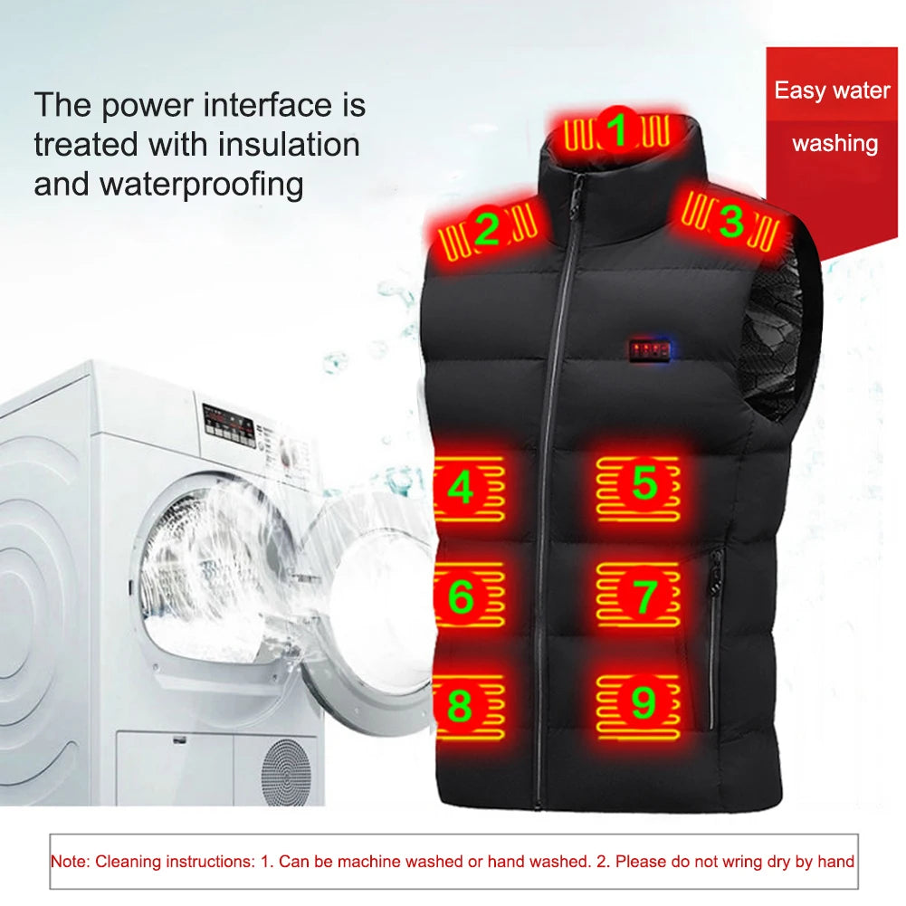 23 Areas Heated Vest for Men Women