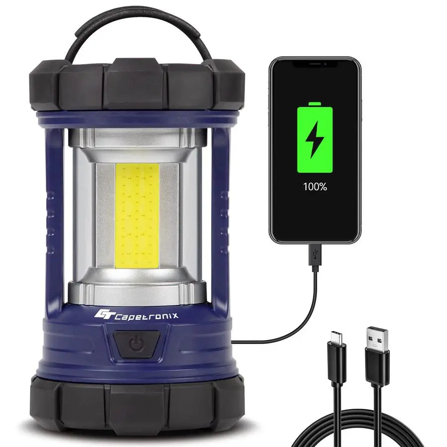 3200LM LED Phone Charger Rechargeable Camping Lantern