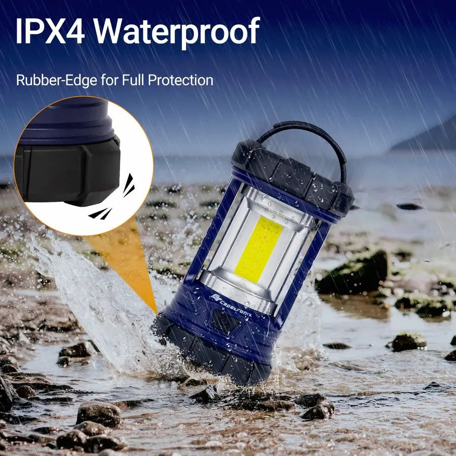 3200LM LED Phone Charger Rechargeable Camping Lantern