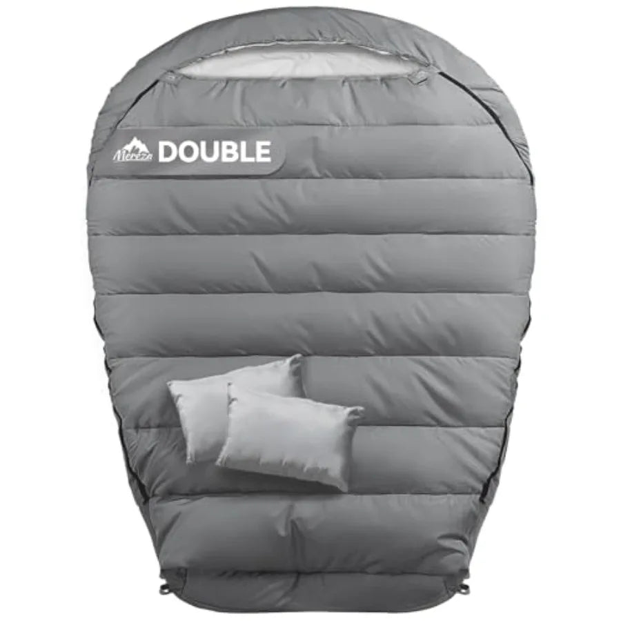 2 Person Sleeping Bag Mummy for Adults with Pillow