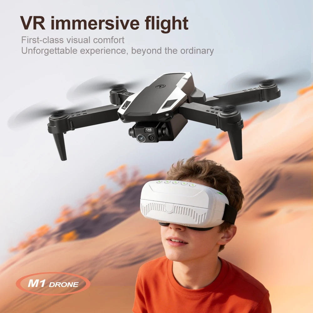 Lenovo M1/M1VR Foldable GPS Drone 4K HD Dual Camera Flow Positioning VR Glasses Portable Outdoor RC Aerial Quadcopter from China