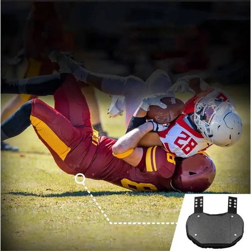 American Gear Football Back Plates or Adults Rugby Back Flap Low Back Pads Rear Lower Back Protector