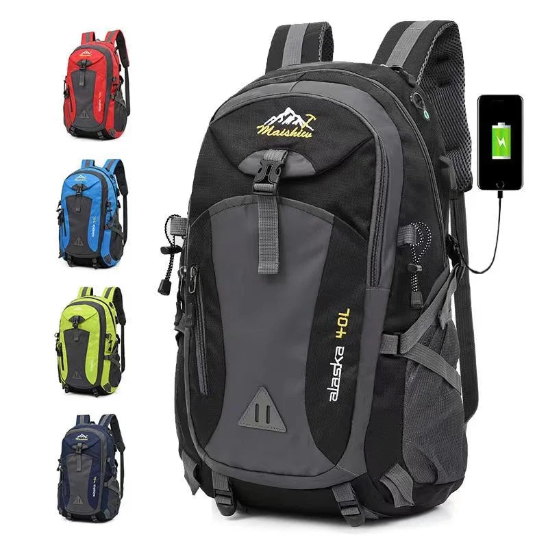 Anti-theft Mountaineering Waterproof Backpack Men Riding Sport Bags Outdoor Camping Travel Backpacks Climbing Hiking Bag For Men from China