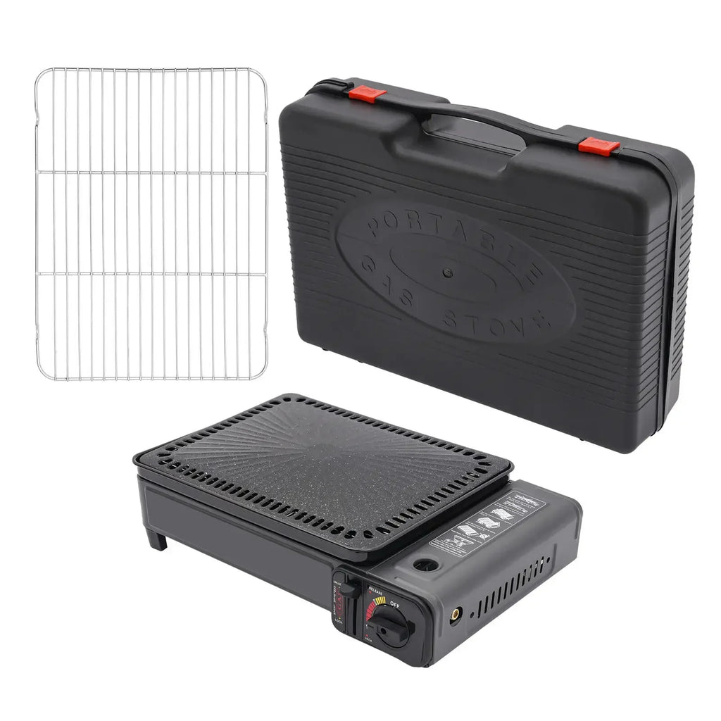 Butane Grill Stove Portable Camping Grill Gas Stove for Camping Traveling Trekking