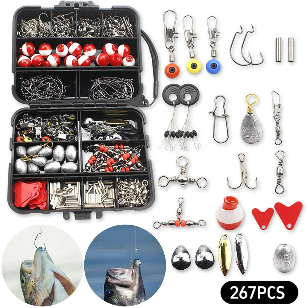 267pcs Fishing Accessories Kit