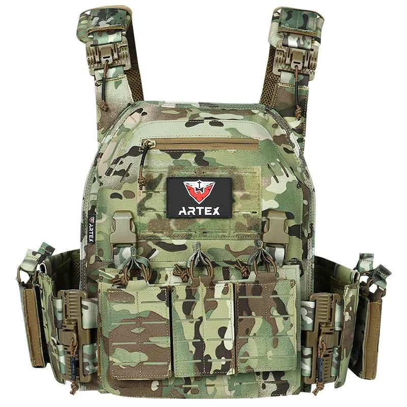 Quick detachable light laser cut tactical vest