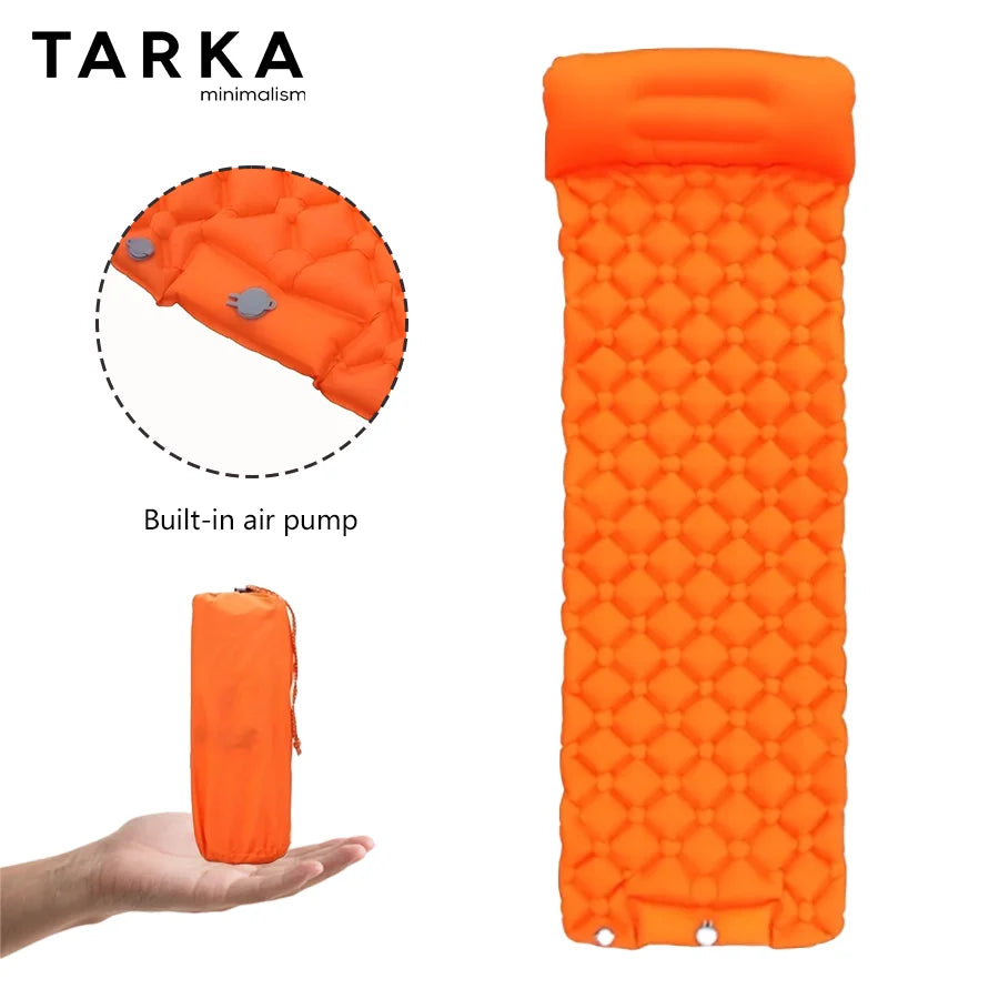 TARKA Rhombus Camping Mattress Self-inflating Air Cushion, Outdoor Tent Sleeping Pad Bed, Hiking Campsite Must Have Supplies from China