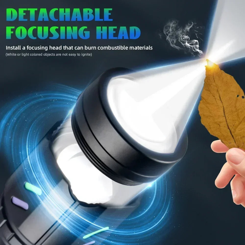 LED White Laser Tactical Flashlight