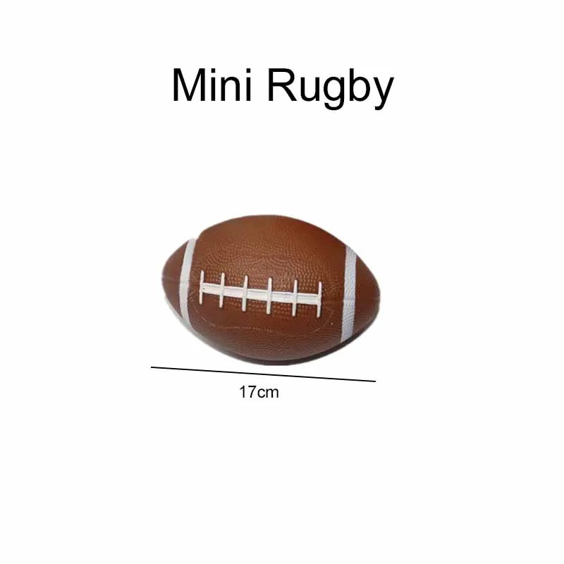Mini Basketball Soccer Ball Rugby Inflatable Elasticity Party Favor Sports