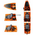 Modular Fishing Fins Pedal 14FT Kayak 3 Sections Detachable (S&H $789.92)