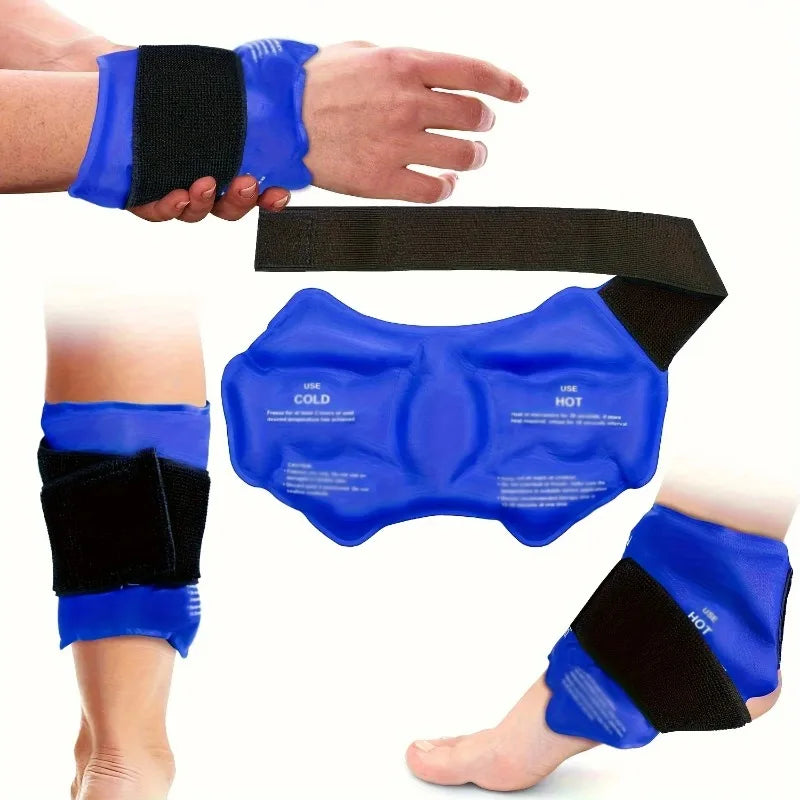 Hot/Cold Compress Ankle Wrap Reusable Cold Pack (1/2PCS)