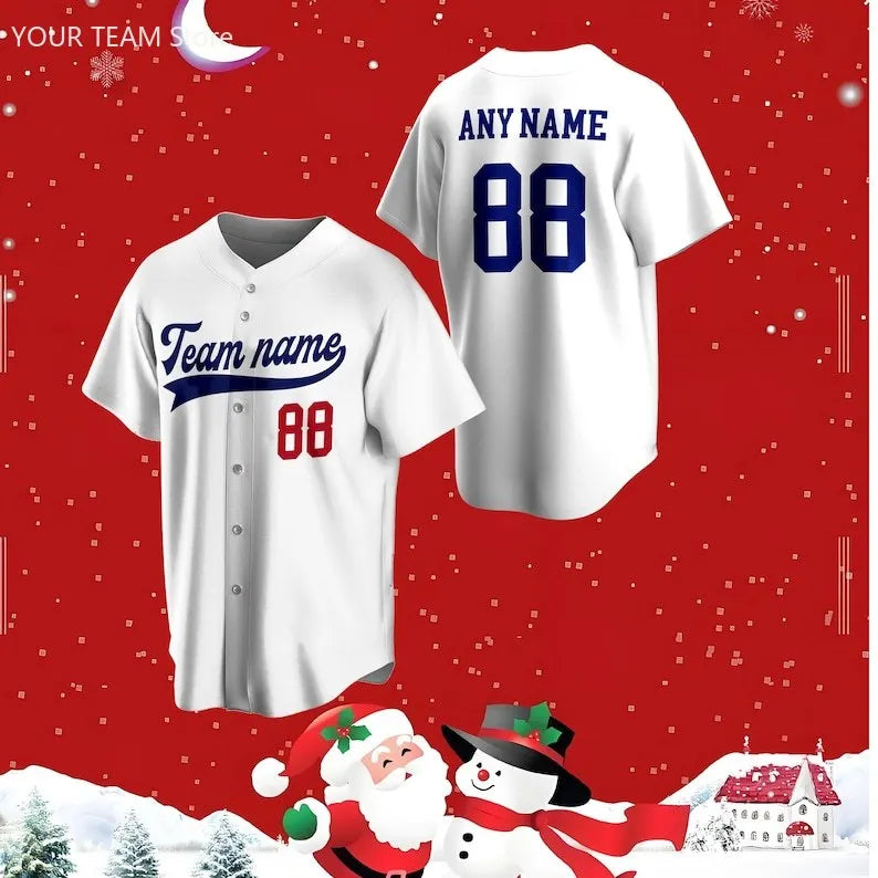Custom Baseball Jersey Personalized Embroidered Name, Number and Team