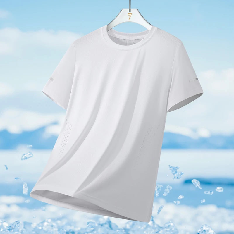 Reflective Quick Dry Short Sleeve Breathable Fitness Sports T-shirt