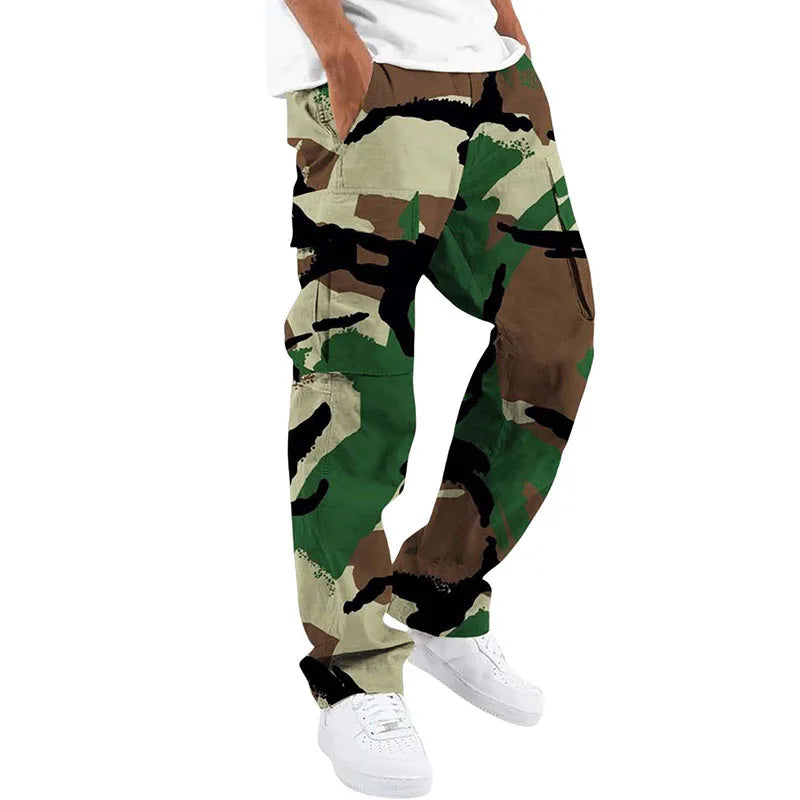 Large Pocket Loose Overalls Men's Outdoor Sports Pants