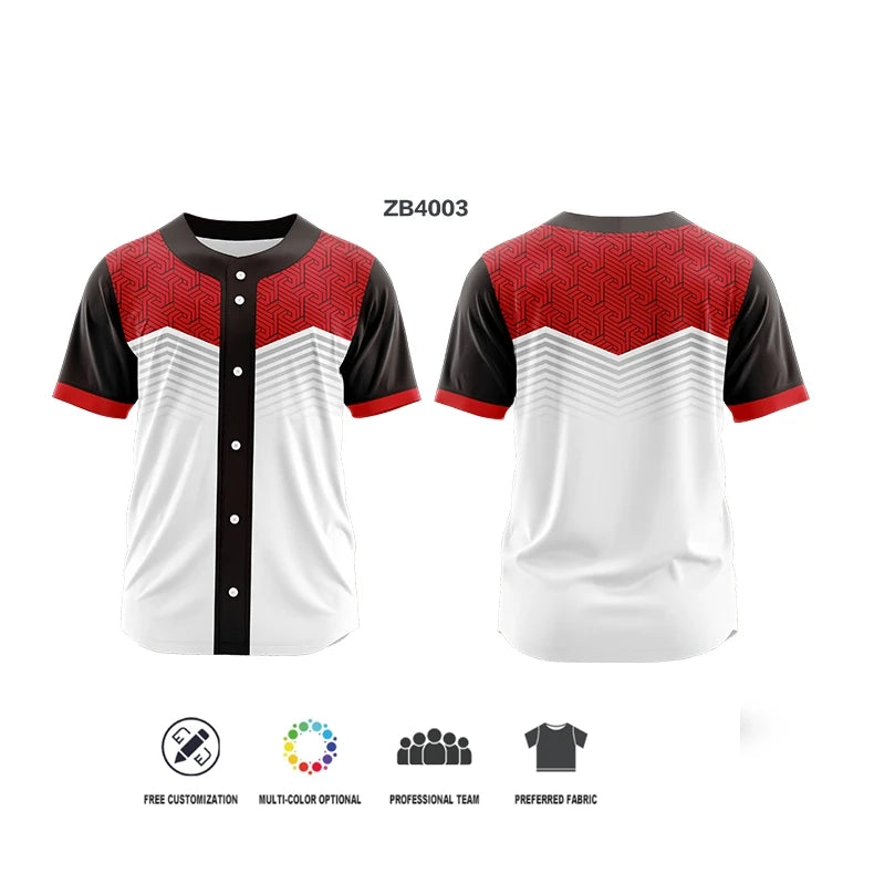 Custom Button Men Baseball Jersey Color Print Personal Team Name, Sponsor, Number