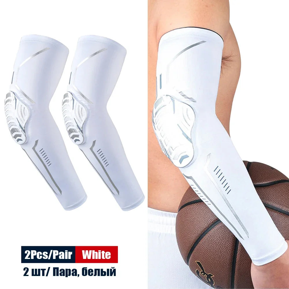 1Pair Sports Elbow Pads Compression Arm Sleeves for Outdoor Elbow Support