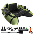 Fishing Float Tube with Adjustable Backpack Straps Storage Pockets Fish Ruler Fly Fishing Boat with Pump Oar Rod Holder and Mou