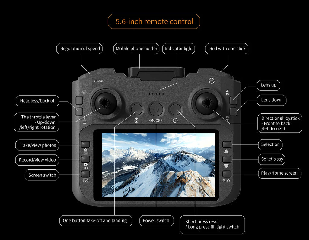 Lenovo A21 Pro Drone 8K 5G GPS Professional 4K HD Camera with Screen Brushless Motor Obstacle Avoidance Quadcopter Toy Drone from China