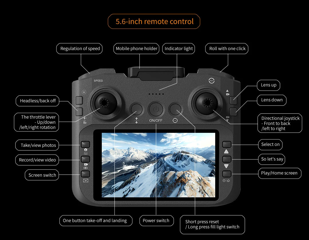 Lenovo A21 Pro Drone 8K 5G GPS Professional 4K HD Camera with Screen Brushless Motor Obstacle Avoidance Quadcopter Toy Drone from China