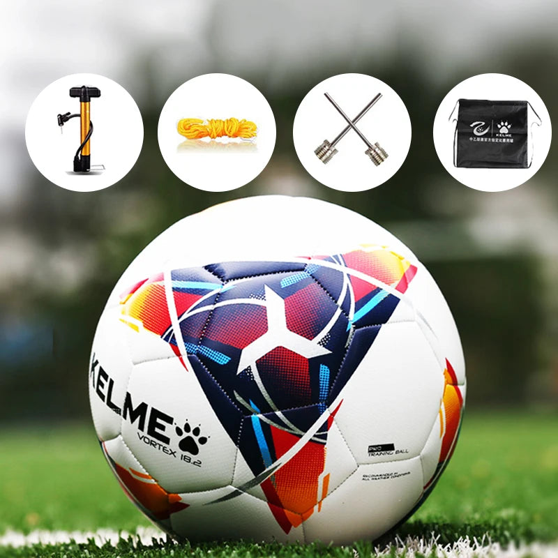 KELME Professional Soccer Ball TPU Size 3 Size 4 Size 5 Red Green Goal Team Match Training Balls Machine Sewing 9886130 from China