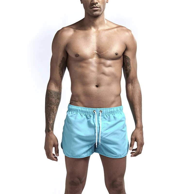 New Swimsuit Summer Swimwear Men Swimsuit 2025 Swimming Trunks Short Quick-drying Sexy Mens Swim Briefs Beach Shorts